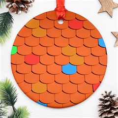 Phone Wallpaper Roof Roofing Tiles Roof Tiles Ornament (round) by artworkshop