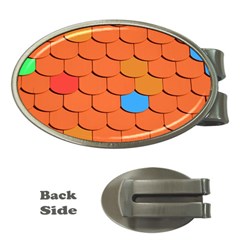 Phone Wallpaper Roof Roofing Tiles Roof Tiles Money Clips (oval)  by artworkshop