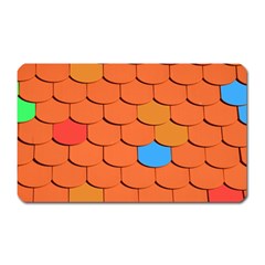 Phone Wallpaper Roof Roofing Tiles Roof Tiles Magnet (rectangular) by artworkshop