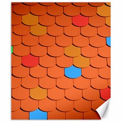 Phone Wallpaper Roof Roofing Tiles Roof Tiles Canvas 20  X 24  by artworkshop