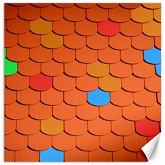 Phone Wallpaper Roof Roofing Tiles Roof Tiles Canvas 12  X 12  by artworkshop