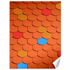 Phone Wallpaper Roof Roofing Tiles Roof Tiles Canvas 36  X 48  by artworkshop