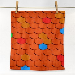 Phone Wallpaper Roof Roofing Tiles Roof Tiles Face Towel by artworkshop