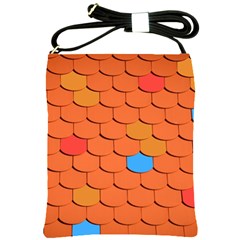 Phone Wallpaper Roof Roofing Tiles Roof Tiles Shoulder Sling Bag by artworkshop