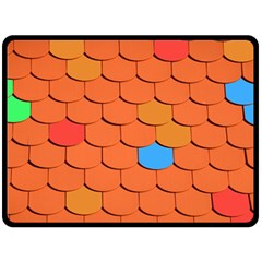 Phone Wallpaper Roof Roofing Tiles Roof Tiles Fleece Blanket (large)  by artworkshop