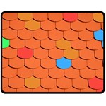 Phone Wallpaper Roof Roofing Tiles Roof Tiles Fleece Blanket (Medium)  60 x50  Blanket Front