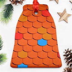 Phone Wallpaper Roof Roofing Tiles Roof Tiles Bell Ornament (two Sides) by artworkshop