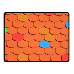 Phone Wallpaper Roof Roofing Tiles Roof Tiles Fleece Blanket (small) by artworkshop