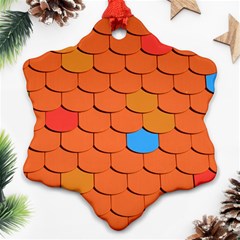 Phone Wallpaper Roof Roofing Tiles Roof Tiles Snowflake Ornament (two Sides) by artworkshop