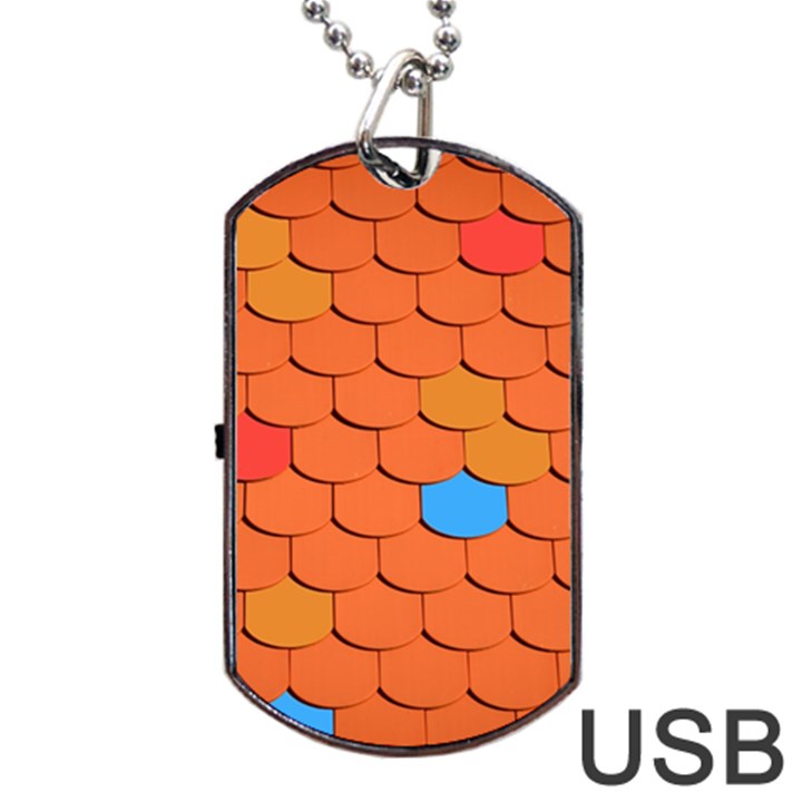 Phone Wallpaper Roof Roofing Tiles Roof Tiles Dog Tag USB Flash (One Side)