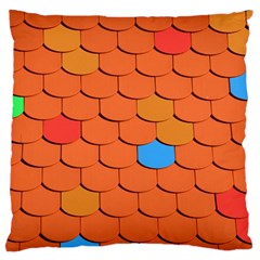 Phone Wallpaper Roof Roofing Tiles Roof Tiles Large Cushion Case (one Side) by artworkshop