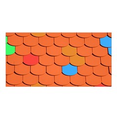 Phone Wallpaper Roof Roofing Tiles Roof Tiles Satin Shawl 45  X 80  by artworkshop