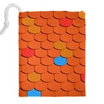 Phone Wallpaper Roof Roofing Tiles Roof Tiles Drawstring Pouch (5XL) Back