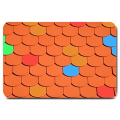 Phone Wallpaper Roof Roofing Tiles Roof Tiles Large Doormat  by artworkshop