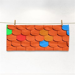 Phone Wallpaper Roof Roofing Tiles Roof Tiles Hand Towel by artworkshop