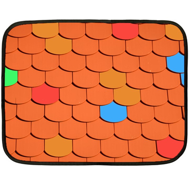 Phone Wallpaper Roof Roofing Tiles Roof Tiles Fleece Blanket (Mini)