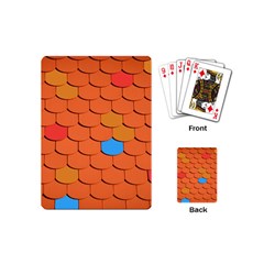 Phone Wallpaper Roof Roofing Tiles Roof Tiles Playing Cards Single Design (mini) by artworkshop