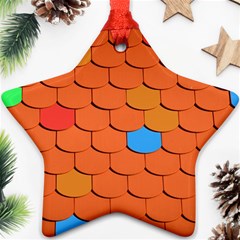 Phone Wallpaper Roof Roofing Tiles Roof Tiles Ornament (star) by artworkshop