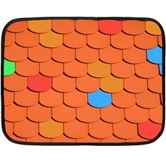 Phone Wallpaper Roof Roofing Tiles Roof Tiles Fleece Blanket (mini) by artworkshop