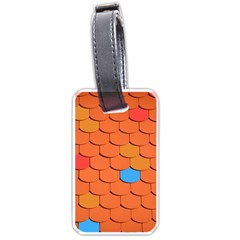 Phone Wallpaper Roof Roofing Tiles Roof Tiles Luggage Tag (one Side) by artworkshop