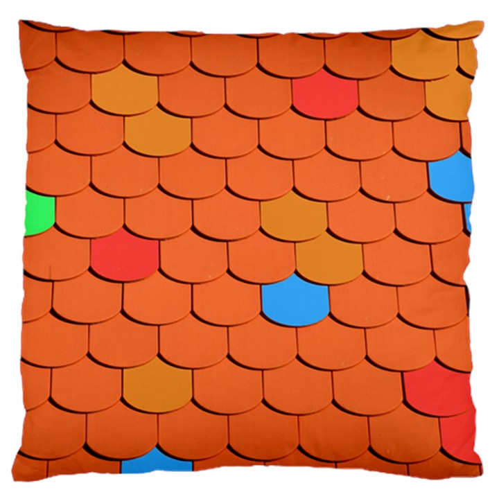 Phone Wallpaper Roof Roofing Tiles Roof Tiles Large Flano Cushion Case (Two Sides)