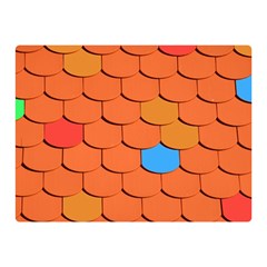 Phone Wallpaper Roof Roofing Tiles Roof Tiles Double Sided Flano Blanket (mini)  by artworkshop