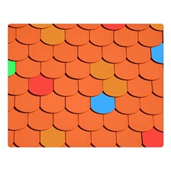 Phone Wallpaper Roof Roofing Tiles Roof Tiles Double Sided Flano Blanket (large)  by artworkshop