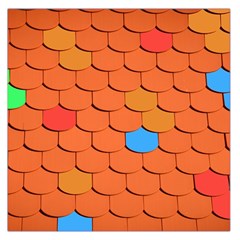 Phone Wallpaper Roof Roofing Tiles Roof Tiles Square Satin Scarf (36  X 36 ) by artworkshop