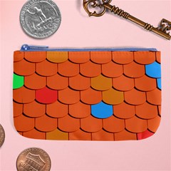 Phone Wallpaper Roof Roofing Tiles Roof Tiles Large Coin Purse by artworkshop