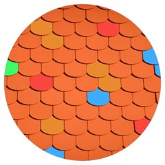 Phone Wallpaper Roof Roofing Tiles Roof Tiles Round Trivet by artworkshop