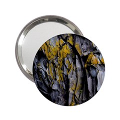 Rock Wall Crevices Geology Pattern Shapes Texture 2 25  Handbag Mirrors by artworkshop