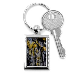 Rock Wall Crevices Geology Pattern Shapes Texture Key Chain (rectangle) by artworkshop