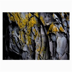 Rock Wall Crevices Geology Pattern Shapes Texture Large Glasses Cloth by artworkshop