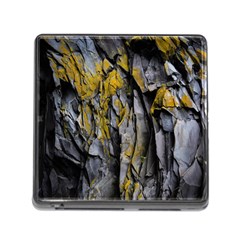 Rock Wall Crevices Geology Pattern Shapes Texture Memory Card Reader (square 5 Slot) by artworkshop