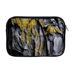 Rock Wall Crevices Geology Pattern Shapes Texture Apple Macbook Pro 17  Zipper Case by artworkshop