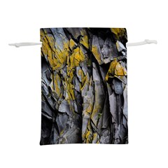 Rock Wall Crevices Geology Pattern Shapes Texture Lightweight Drawstring Pouch (l) by artworkshop