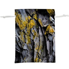 Rock Wall Crevices Geology Pattern Shapes Texture  Lightweight Drawstring Pouch (xl) by artworkshop