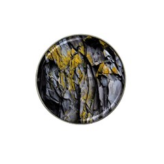 Rock Wall Crevices Geology Pattern Shapes Texture Hat Clip Ball Marker by artworkshop