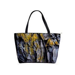 Rock Wall Crevices Geology Pattern Shapes Texture Classic Shoulder Handbag by artworkshop