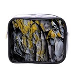 Rock Wall Crevices Geology Pattern Shapes Texture Mini Toiletries Bag (One Side) Front