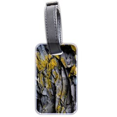 Rock Wall Crevices Geology Pattern Shapes Texture Luggage Tag (two Sides) by artworkshop