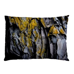 Rock Wall Crevices Geology Pattern Shapes Texture Pillow Case (two Sides) by artworkshop