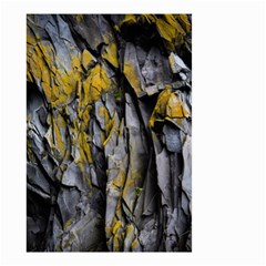 Rock Wall Crevices Geology Pattern Shapes Texture Small Garden Flag (two Sides) by artworkshop