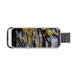 Rock Wall Crevices Geology Pattern Shapes Texture Portable Usb Flash (one Side) by artworkshop