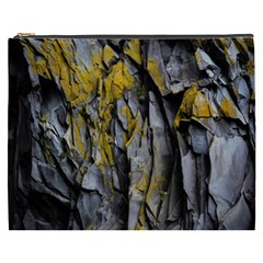 Rock Wall Crevices Geology Pattern Shapes Texture Cosmetic Bag (xxxl) by artworkshop