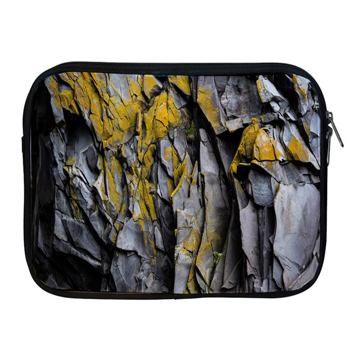 Rock Wall Crevices Geology Pattern Shapes Texture Apple iPad 2/3/4 Zipper Cases