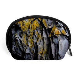 Rock Wall Crevices Geology Pattern Shapes Texture Accessory Pouch (large) by artworkshop