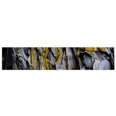 Rock Wall Crevices Geology Pattern Shapes Texture Small Flano Scarf