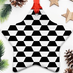 Hexagons Star Ornament (two Sides)