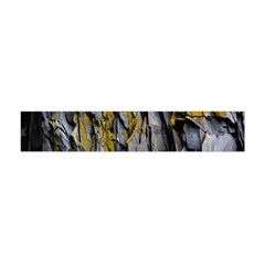 Rock Wall Crevices Geology Pattern Shapes Texture Flano Scarf (mini) by artworkshop